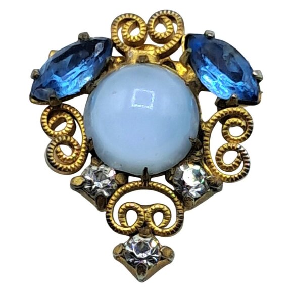 VIntage Rhinestone Brooch Lot of 8 Weiss Kramer Burt Cassell Costume Jewelry - Picture 9 of 16